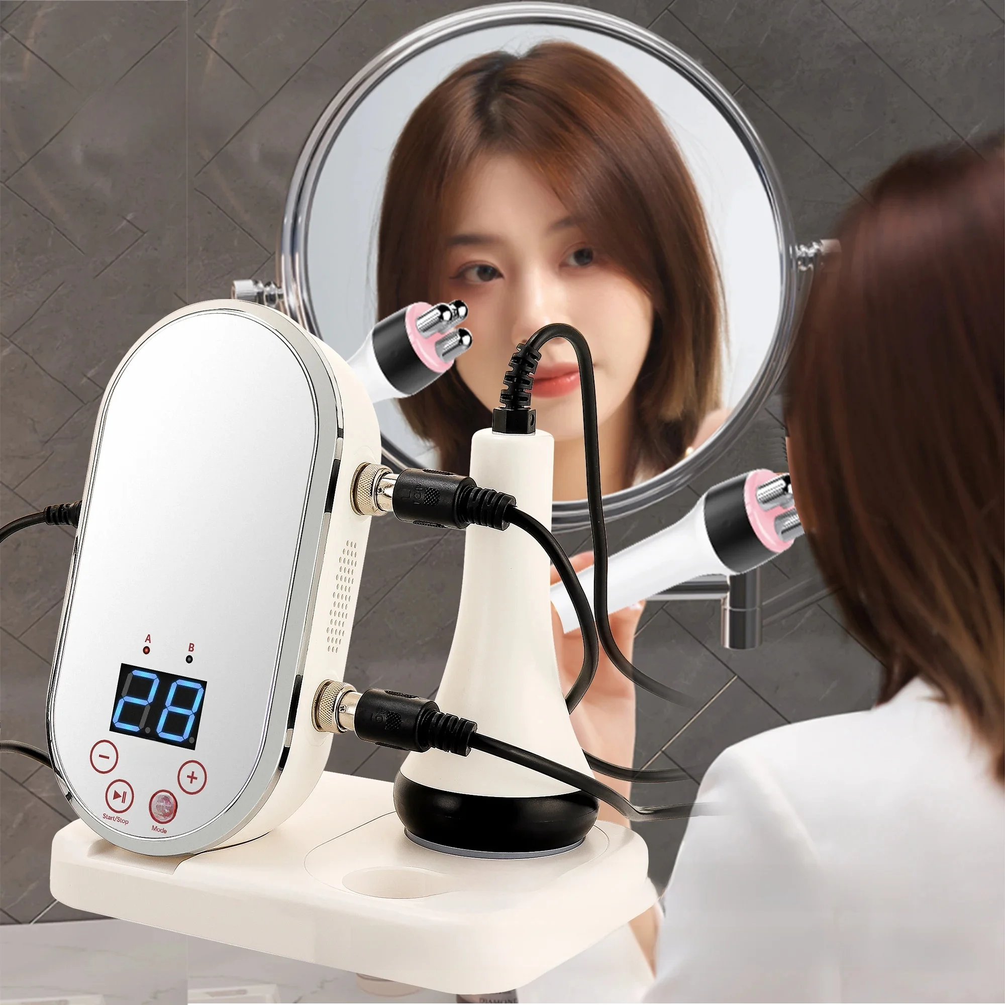 EMS Facial Body Radio Frequency Machine Skin Tightening Face Lifting RF Beauty Device Professional Home RF Skin Care Anti Aging — zdjęcie 2