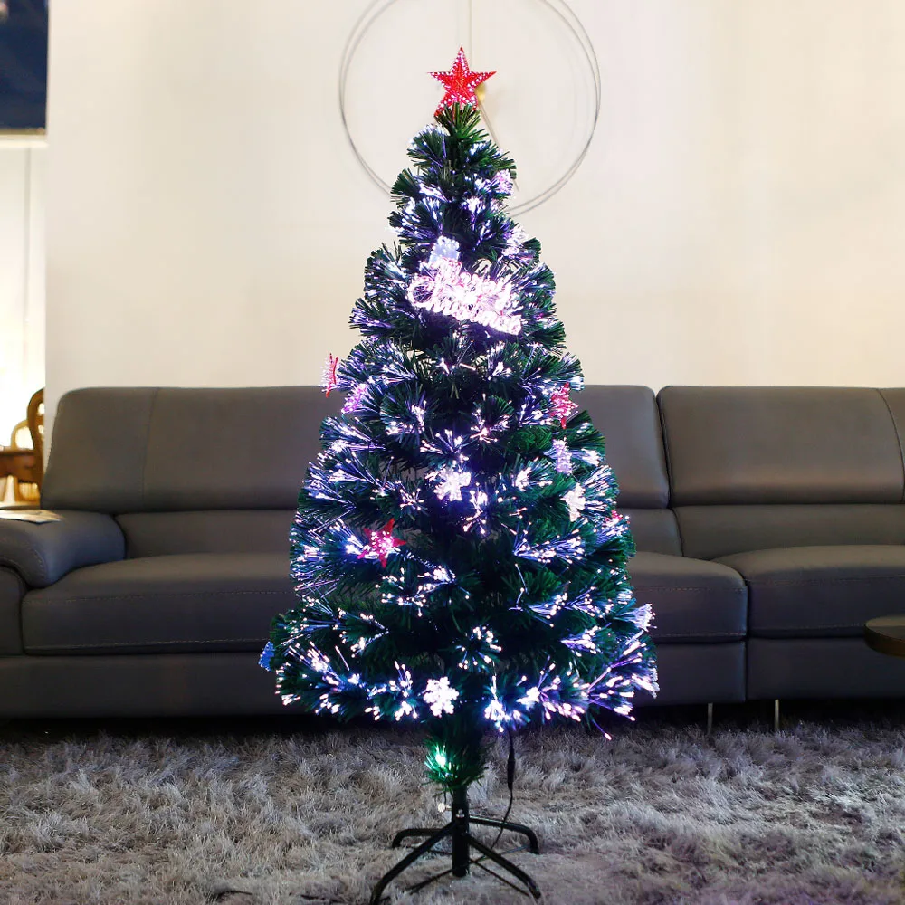 Christmas Fiber optic tree Christmas tree 1.2m,1.5m 1.8m trinless tree