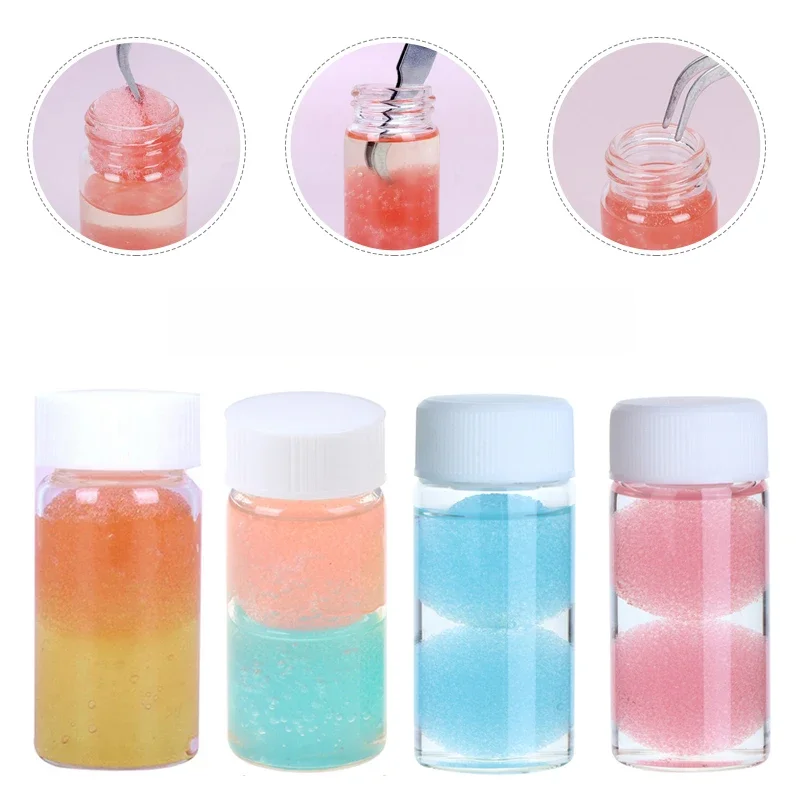 Dissolvant de colle à cils professionnel, liquide, pince à épiler, livres, éponge, nettoyant d'extension, maquillage, bouteille de 25 ml, 30ml