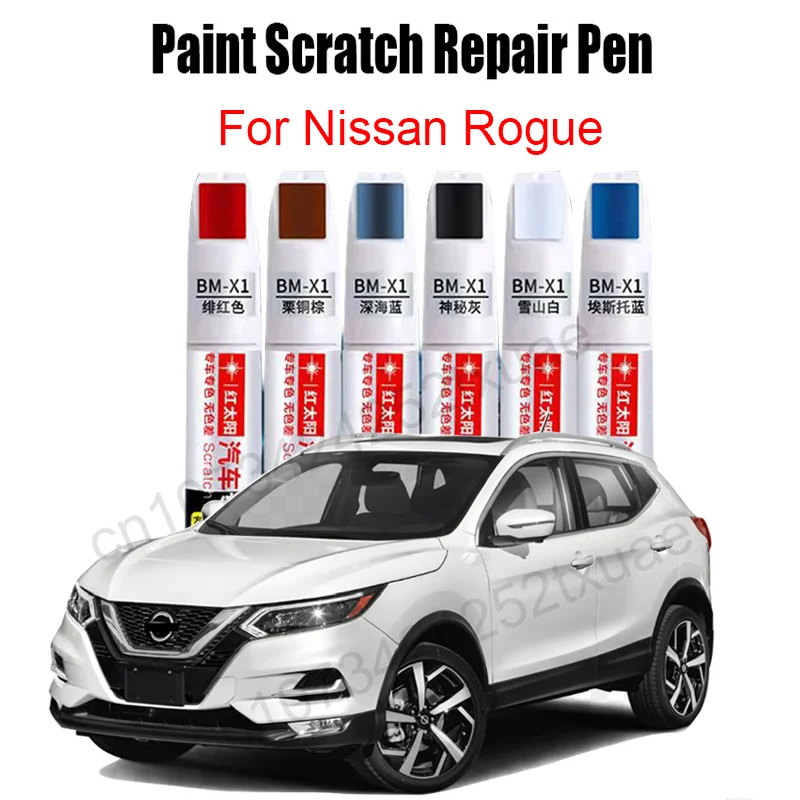 Car Paint Scratch Repair Pen for Nissan Rogue SV SL Platinum 2023 2022 2021, Paint Repair Accessories Black White Red Blue Gray