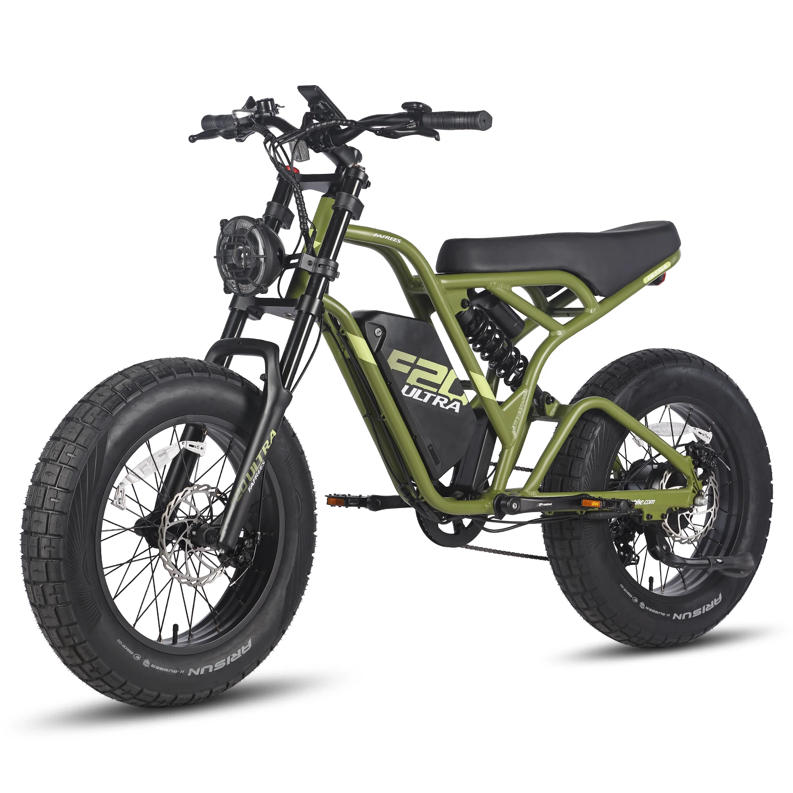 Fafrees F20 Ultra E-Bike Vélo électrique urbain VTT batterie 48 V 25 Ah pneus 20 x 5,0" d'épaisseur moteur 250 W 79 N.m Vert