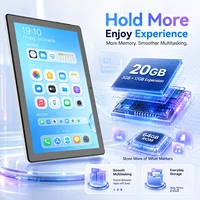 10.1 Inch Android15 Tablet A10,Octa‑Core A523 CPU,20GB(3+17GB Virtual) RAM 64GB ROM,1280*800 IPS Display,Face ID Unlock Dual Speakers WiFi 2.4G&5G Bluetooth5.0 GPS 5000mAh Tablet for Study Entertainment 2