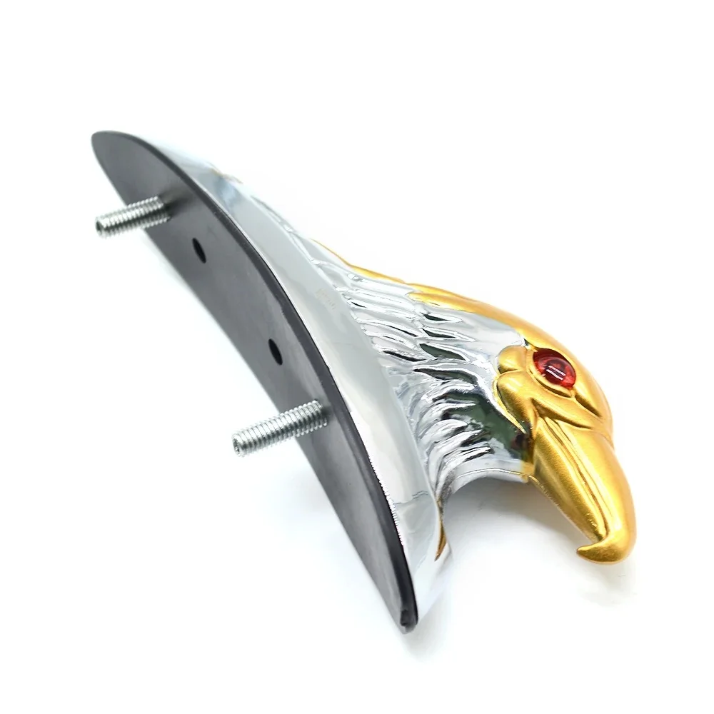 AliExpress GZRIVERRUN Eagle Head Fender Ornament Chrome Gold Lighted Eye Red Things for Motorcycle Decoration Accessories Motorbike Custom Bike Retro