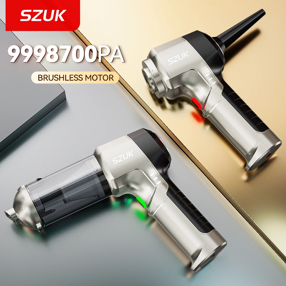 

SZUK 2026 Mini Car Vacuum Cleaner Powerful Portable Handheld Vacuum Cleaner Strong Suction Cleaning Machine Car Wireless Cleaner