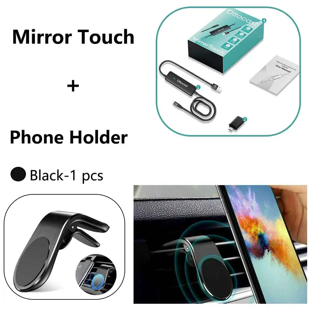 OTTOCAST Mirror Touch Wireless CarPlay New Car Accessories for iOS