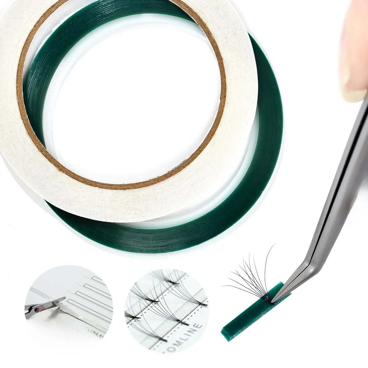 Ruban adhésif microporeux respirant pour extensions de cils, ruban isolant, outils pour salons de beauté, 2 pièces