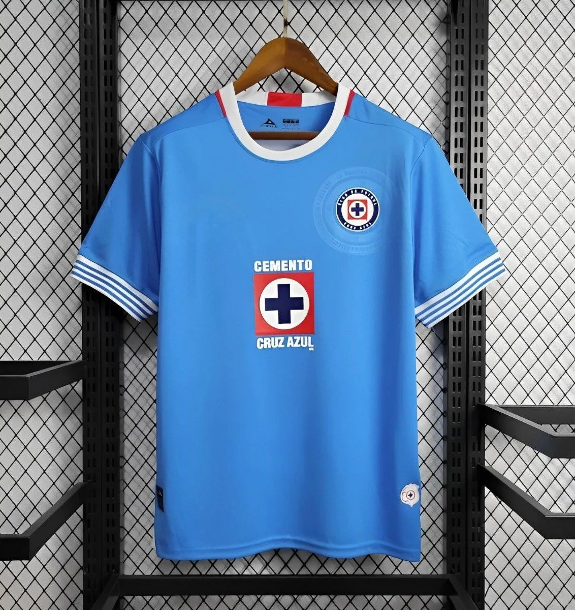 

2024/25 Мужская быстросохнущая одежда Cruz Azul Home, тренировочная футбольная рубашка