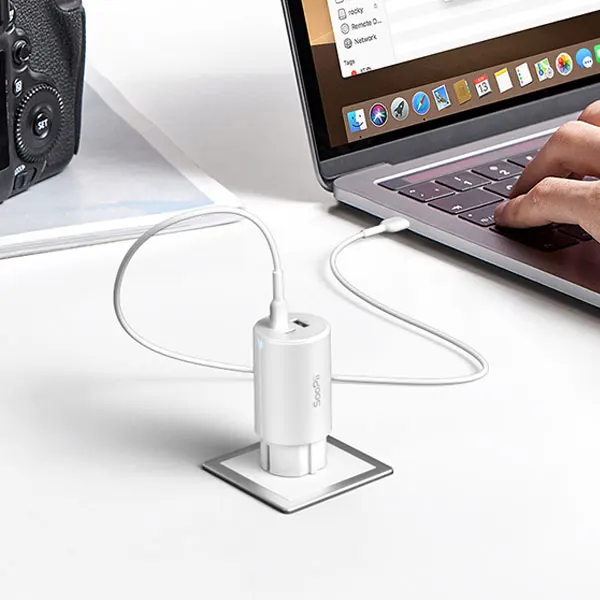 Soopii شاحن سريع أرضي ، GaN PD ، PPS45W ، 65W ، 3U15T