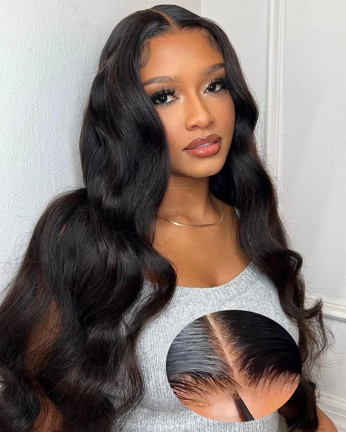 

Body Wave Glueless Wig Human Hair Ready To Wear Pre Plucked Pre Cut 5x5 Hd Lace Closure Wig 40 inch Body Wave Human Hair Wigs