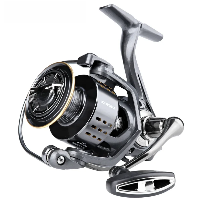 DEUKIO Spinnrolle 2000-7000 Serie 15KG Max. Bremskraft Ultraleichte Salzwasser-Surf-Angelrolle