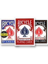 1 Stück blau/rot Fahrrad Papier Spielkarten Fahrer zurück Standard Decks Poker Karten Spiele Zaubertricks Standard Decks