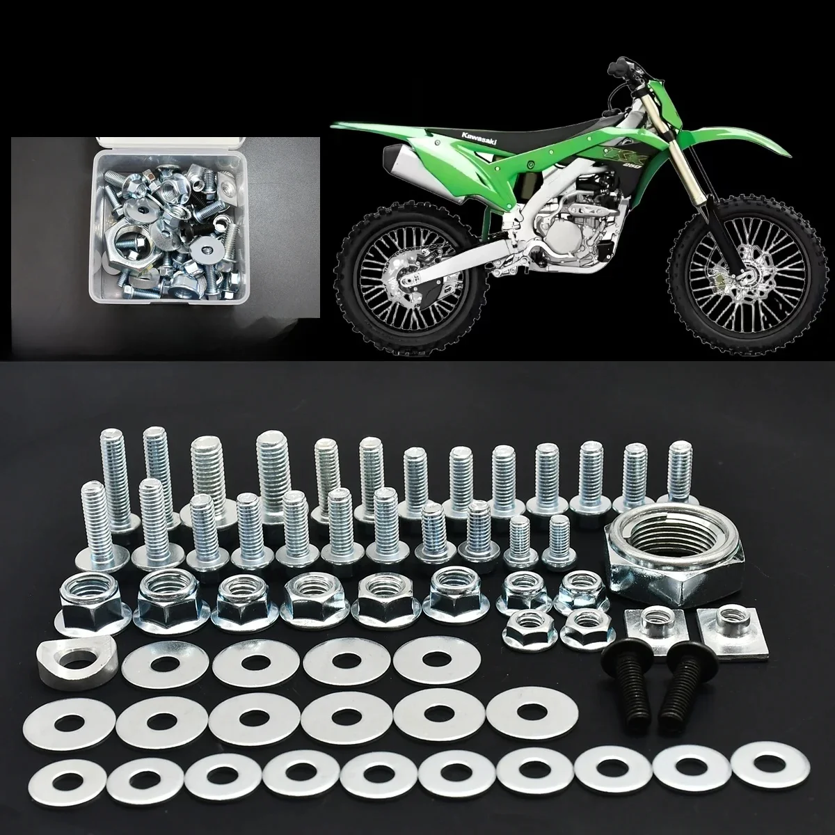 AliExpress XCMT Motorcycles Fairing Fender Screw Bolt Kit Set For Kawasaki KX 250 450 250F 450F KX250 KX450 KX250F KX450F Enduro Dirt Pit Bike