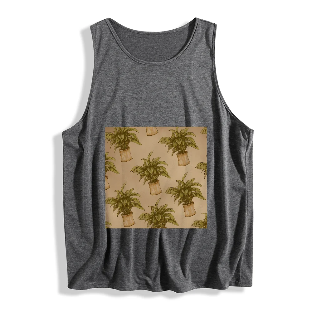 Graficzny bezrękawnik na siłownię Lekka koszulka Neutralna kamizelka Odzież damska Wygodne topy treningowe Lekka oddychająca koszula