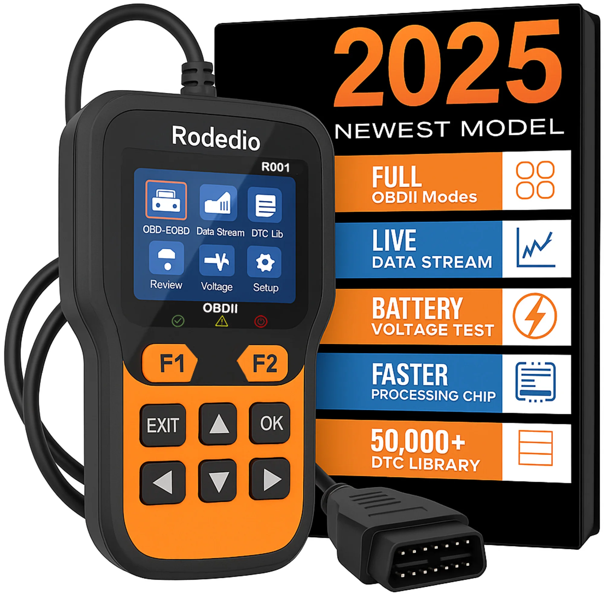 

Диагностический сканер OBD2 | Профессиональный детектор неисправностей двигателя, считыватель кодов, очиститель для всех автомобилей с протоколом OBD II с 1996 года выпуска.