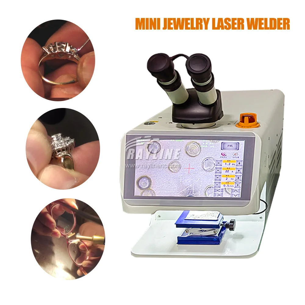 Mini Desktop Jewelry Laser Welding Machine 200W Portable YAG Spot Laser Solder CCD For Gold Silver Ring Chain Watch Repair