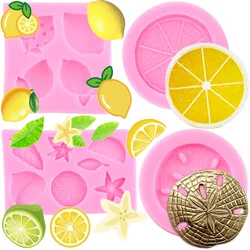 DIY Lemon Silicone Mold Lemon Slices Fondant Molds Cake Decorating Tools Fruit Flower Candy Resin Clay Mould Chocolate Moulds