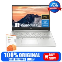 HP 14" Business Laptop,Intel Celeron N4120,4GB RAM, 128GB eMMC,1 Year Office 365,Windows 11 Home 2