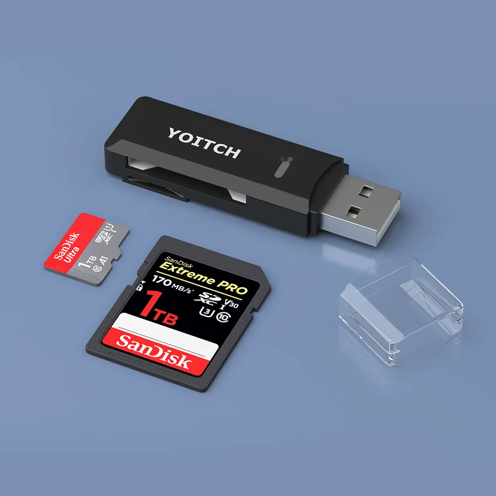 블링크 USB2.0 2in1 마이크로SD 블랙박스 카드 멀티 리더기 yoitch 요이치