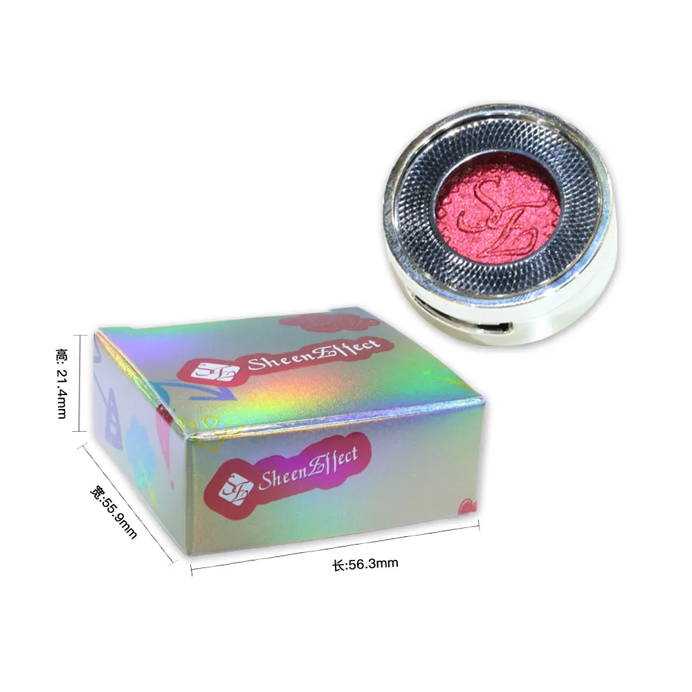 High Pigment Quality Cosmetic Long Lasting Brilliant Bright Fortune Red  Eye Makeup Single Eyeshadow