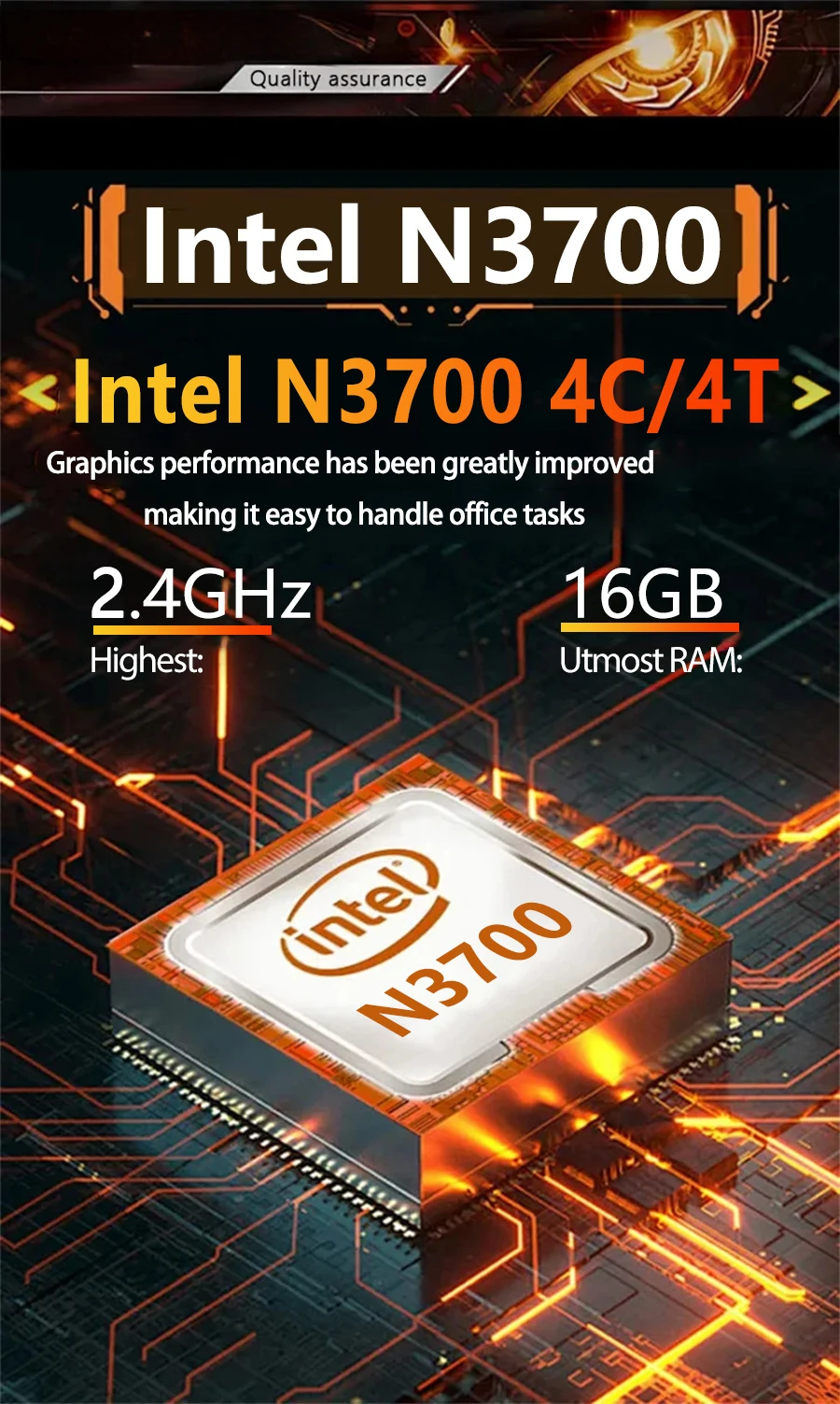 LENO Intel Pentium N3700 Laptop Windows 11 14.1" Computer 16GB RAM 512GB SSD Notebook PC Portable Laptops Office Study