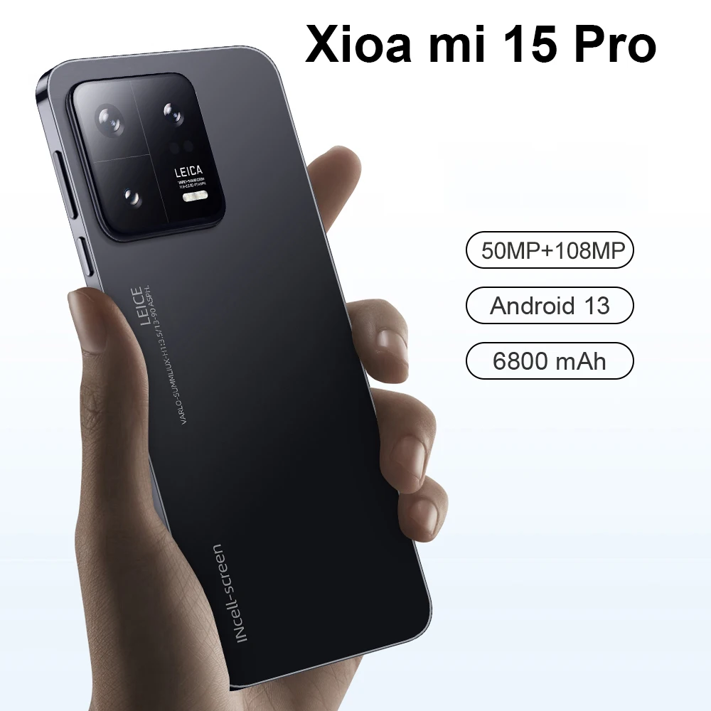 Original Mobile Phones Deals Xioa mi 15 Pro Smartphone 7.3 inch Full Screen 4G 5G Cell Phone 6800mAh Brand New Phones Global