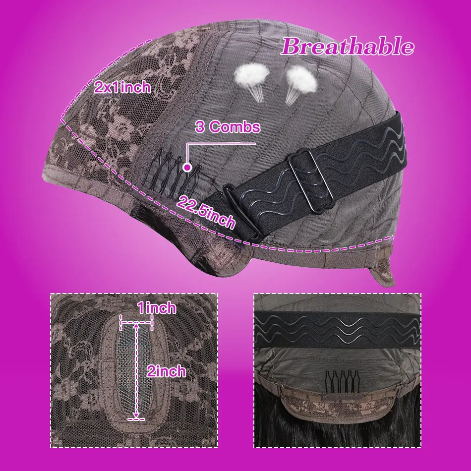 باروكات شعر بشري قصيرة بوب مع غرة بدون دانتيل أمامي، باروكات برازيلية مستقيمة مصنوعة آليًا للنساء بلون طبيعي