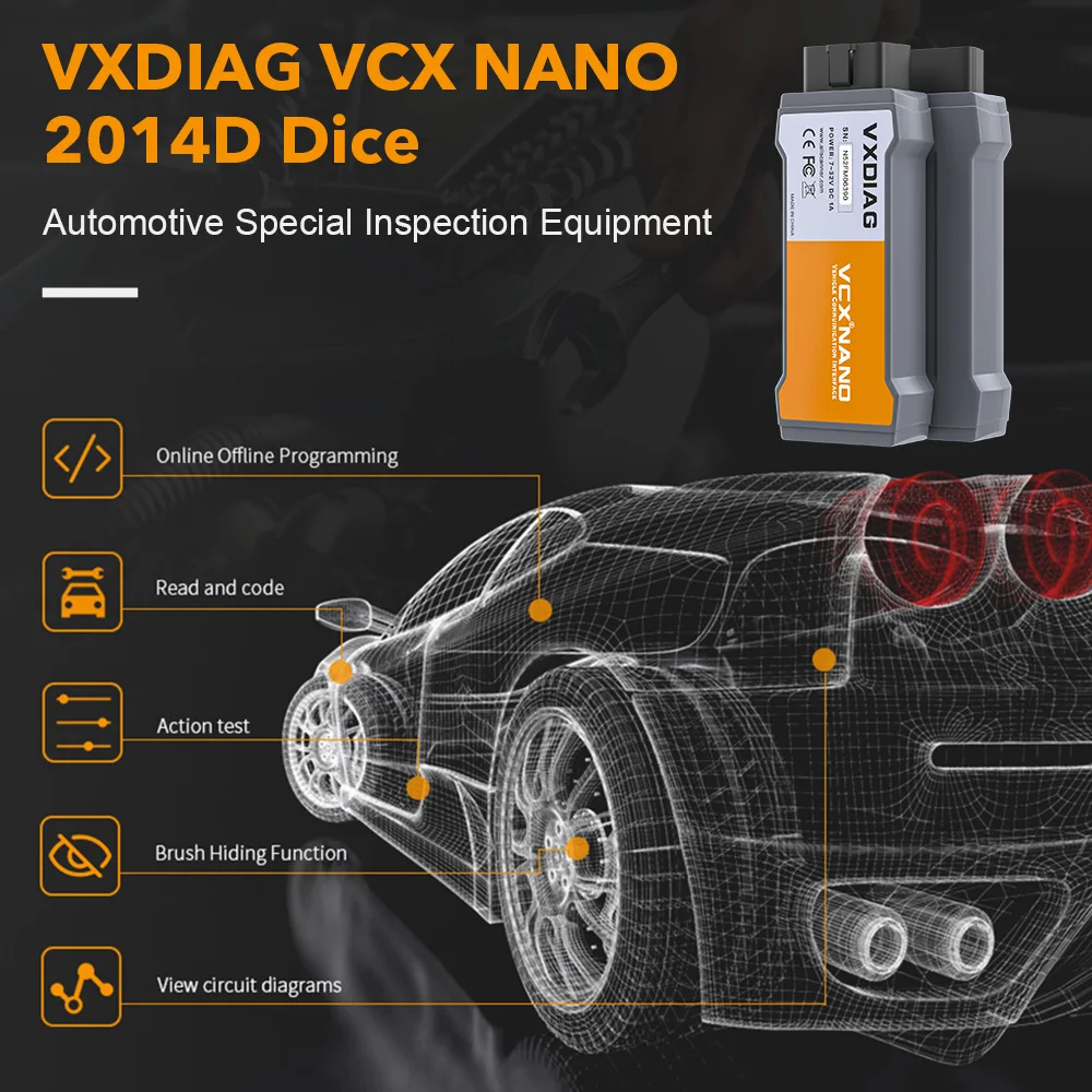 2024 VXDIAG VCX NANO NX300 for Volvo 2014D Car Scanner All System Tool Active Test OBD2 Code Reader J2534 Programming ECU Coding