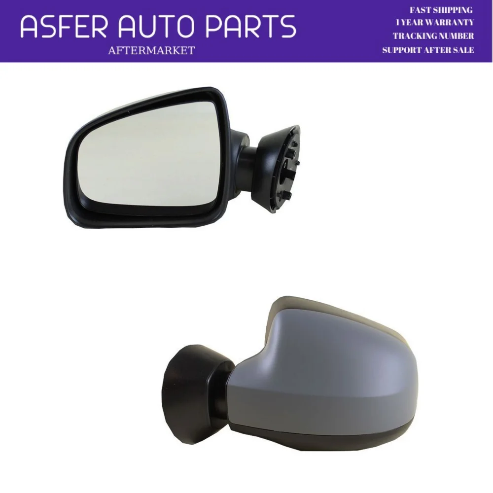 For Duster 2012 2018 Outside Rear View Mirror Left And Right Electric Round Dacia Logan II 2008 2012 High Quality Fast Shipping