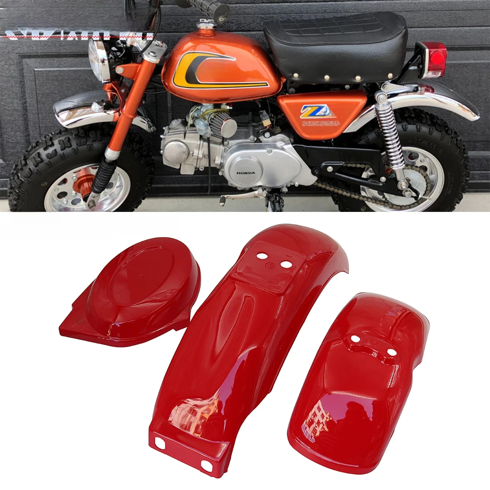 AliExpress NONE Motorcycle Plasic Front Fairing Fender Fit For Honda Mini Trail Monkey Gorilla Z50 Z50A Z50J Z110 Z125 Bike