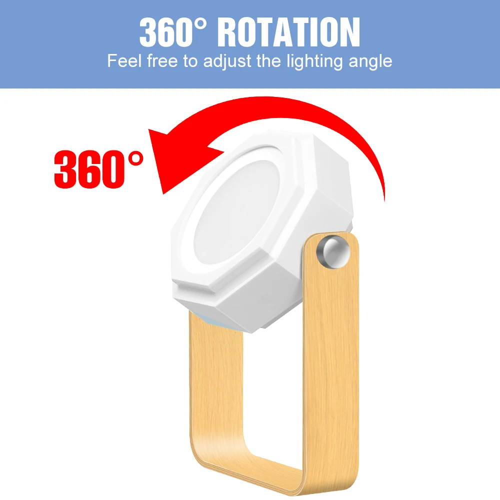 LED Desk Light Portable Bulb USB Rechargeable Night Lamp Bedside Light Dimmable Nightlights Table Lamp Children Gift Room Decor