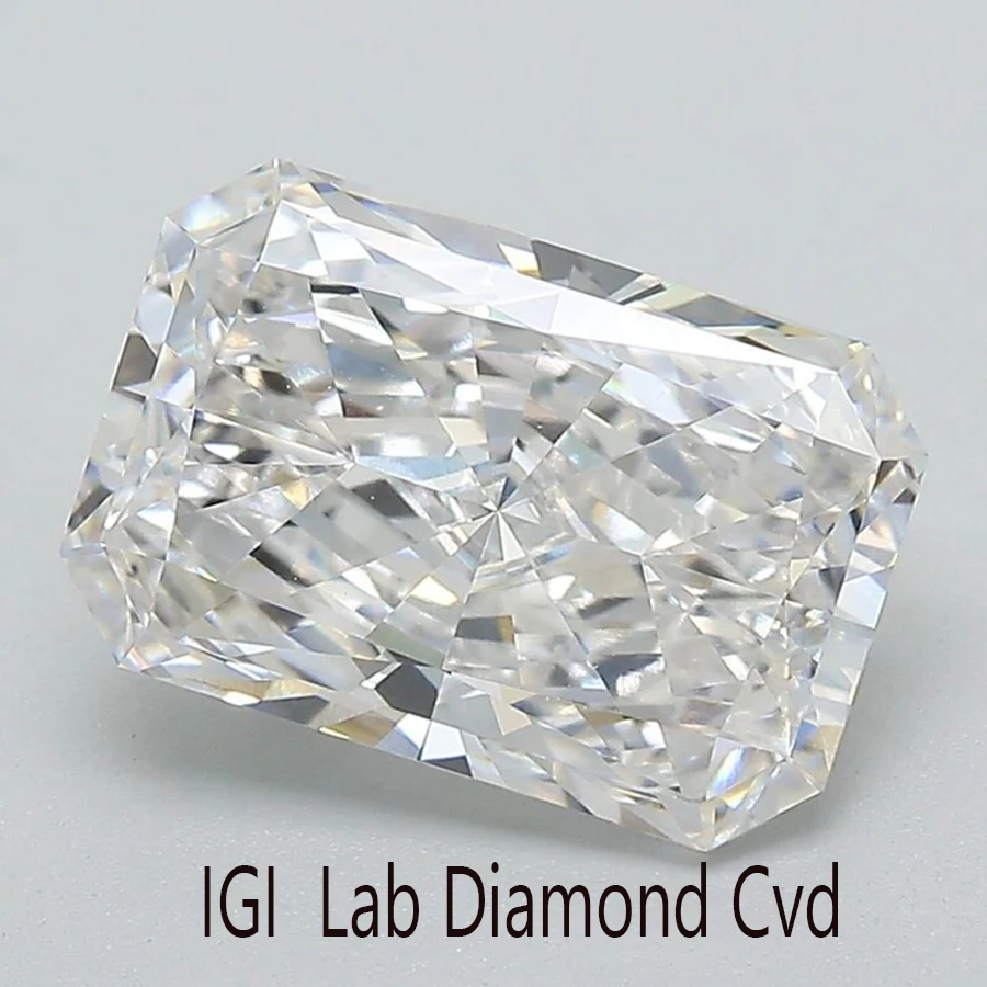 AEAW 1.0 CT Radiant Cut Loose Lab Diamond  EF Color VS1 Clarity Hand Made Loose Diamond  Radiant CVD Diamond For Valentine