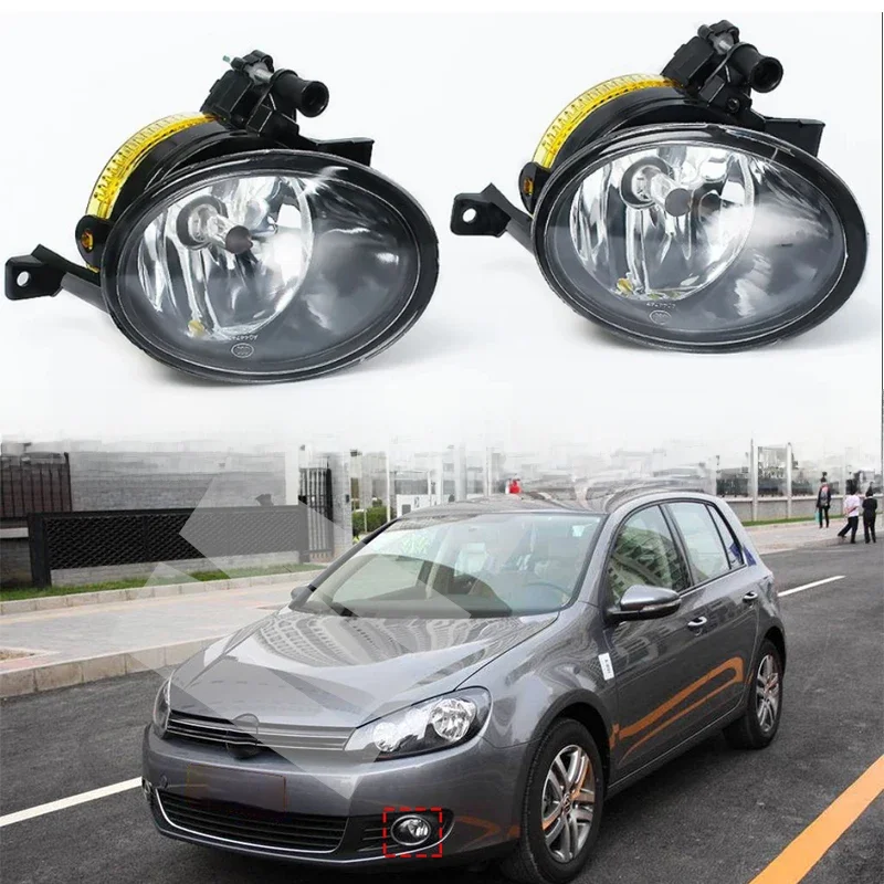 Akcesoria samochodowe do VW Golf 6 MK6 2009 2010 2011 2012 2013 Auto przedni Halogen samochodowa lampa przeciwmgielna lewe lub prawe światło przeciwmgielne — zdjęcie 2
