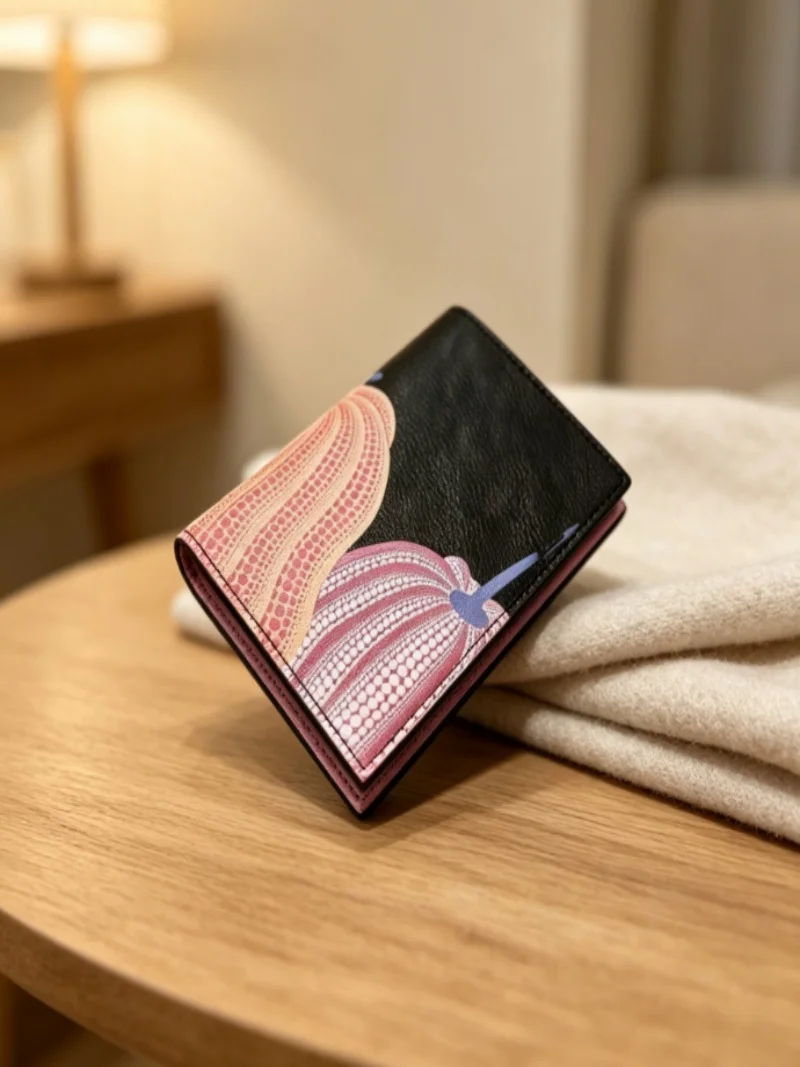 New Ladies' Pumpkin Print Decorated Fashionable And Exquisite Passport Wallet
