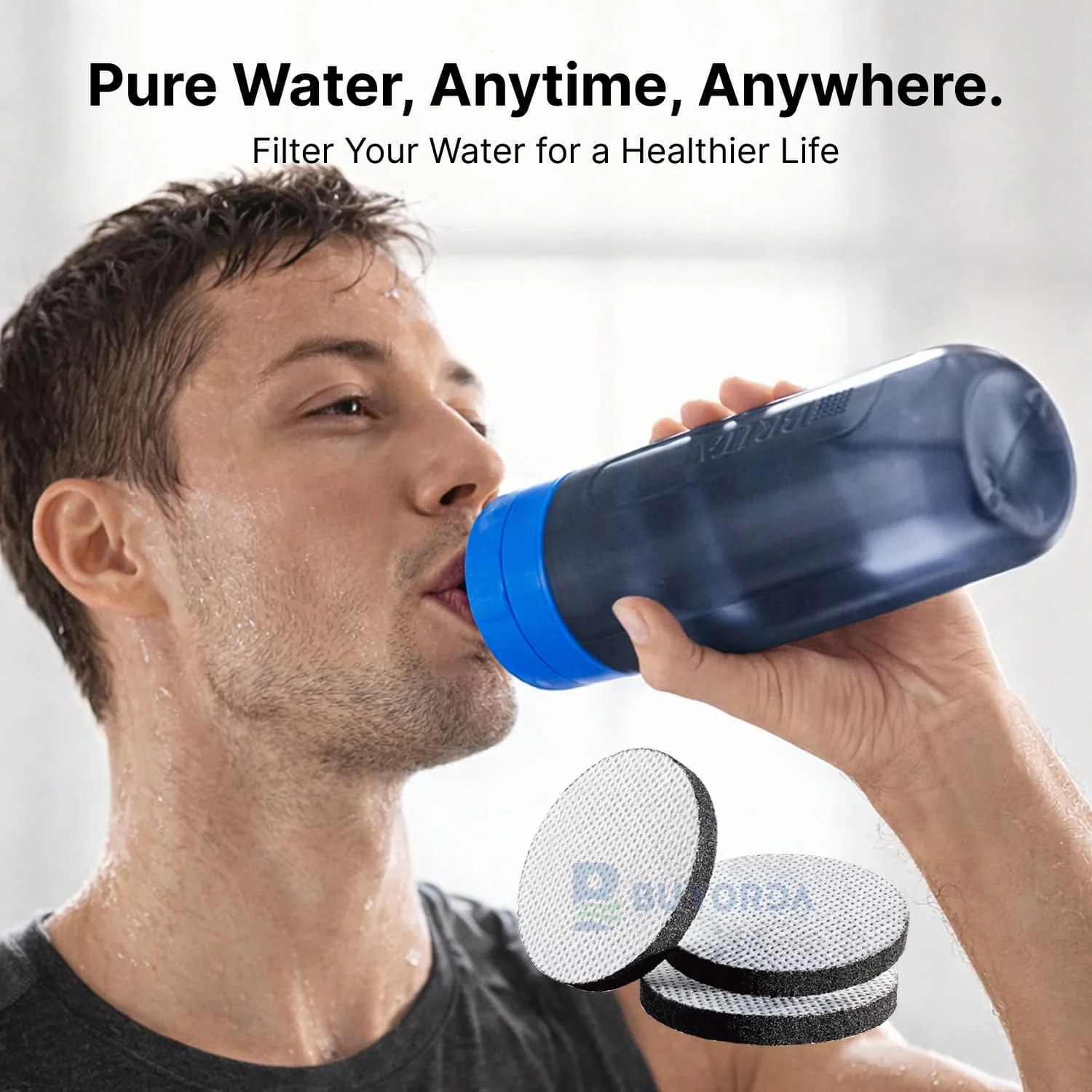 

Многоразовые фильтры MicroDisc (3 шт.) для Brita Fill & Go и Fill & Serve, экологичные, уменьшают содержание PFAS и примесей