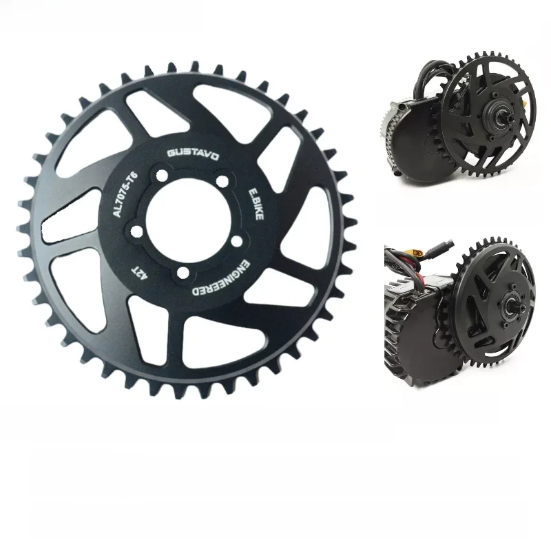 AliExpress GUSTAVO Electric Bike Chain ring Motorized Bicycle Chain Wheel 32-52T For BAFANG BBS/BBSHD/M625 Mid Drive Motor 250W 750W 1000W