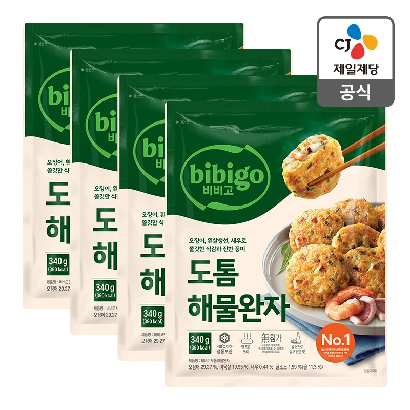 [CJ Headquarters Direct Management] Bibigo Datom seafood 340G X 4 pieces