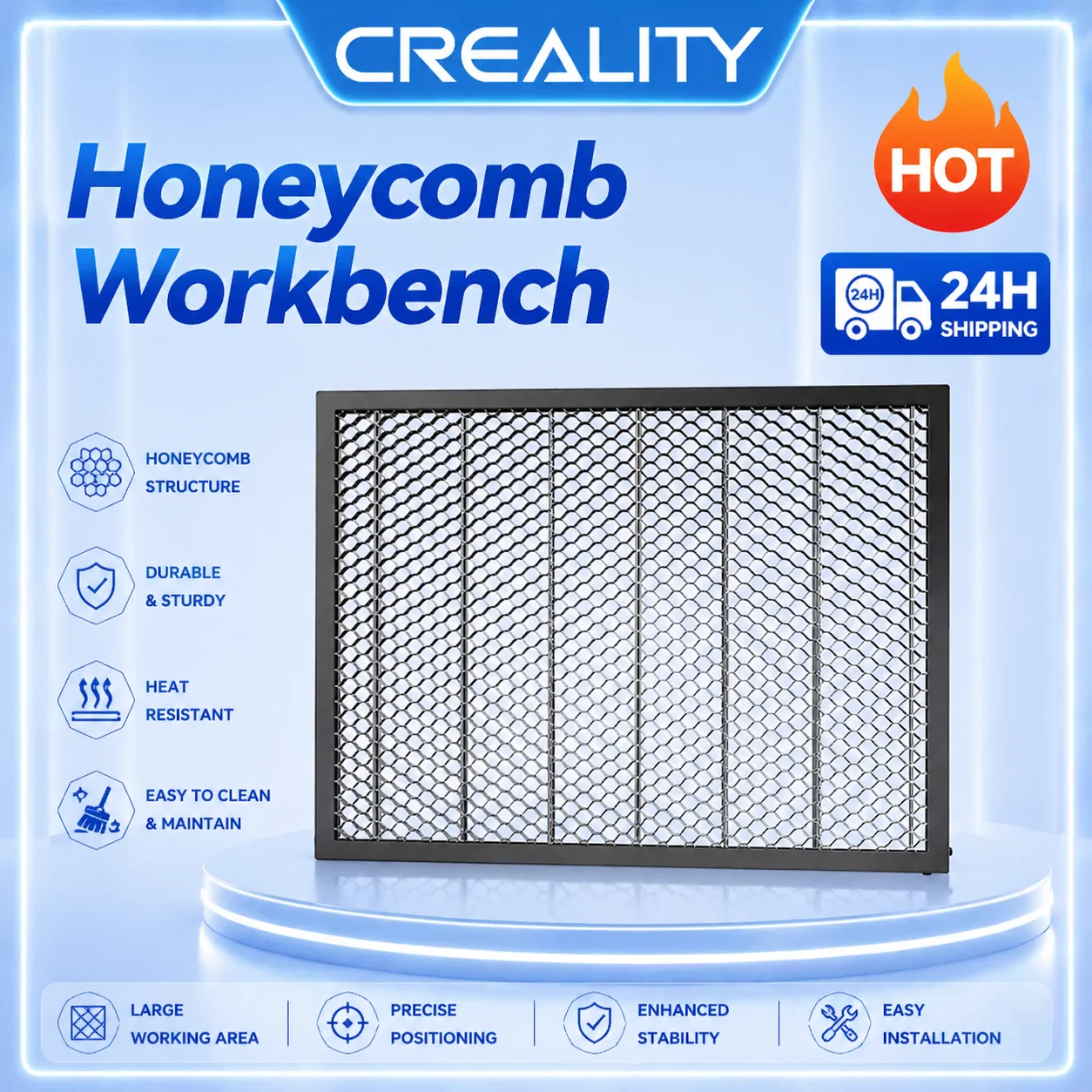 

Creality Falcon A1 Honeycomb Working Table 460*346mm Honeycomb Workbench Board Platform for Falcon A1 10W Laser Engraver