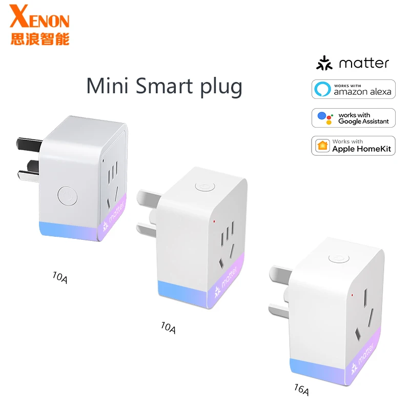 

UseeLink Matter Smart Socket Wi-Fi CN/AU Plug 16A Mini Smart Home Appliance With Apple Homekit Google Home Smartthings Alexa