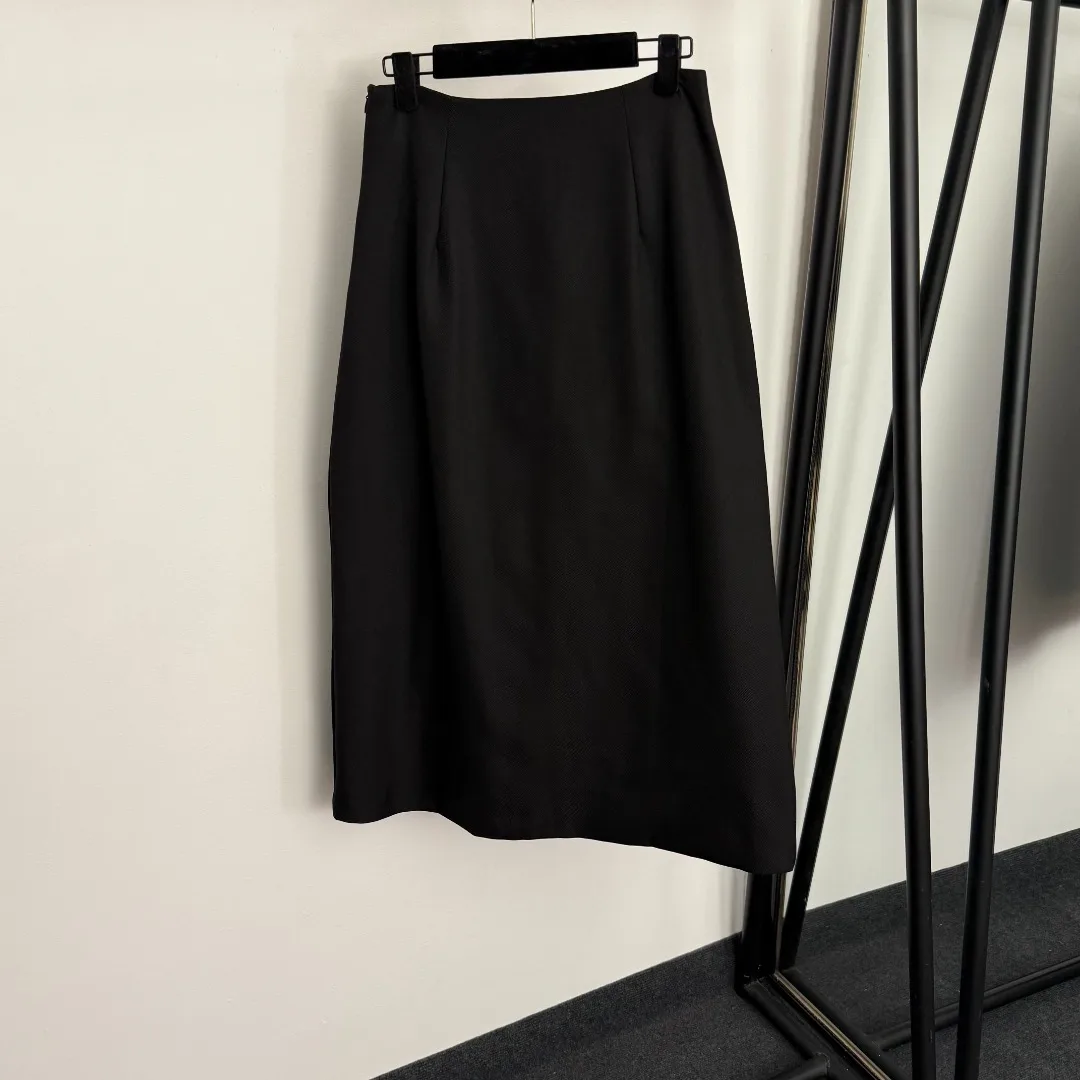 

Осенняя двубортная повседневная изысканная юбка с высокой талией