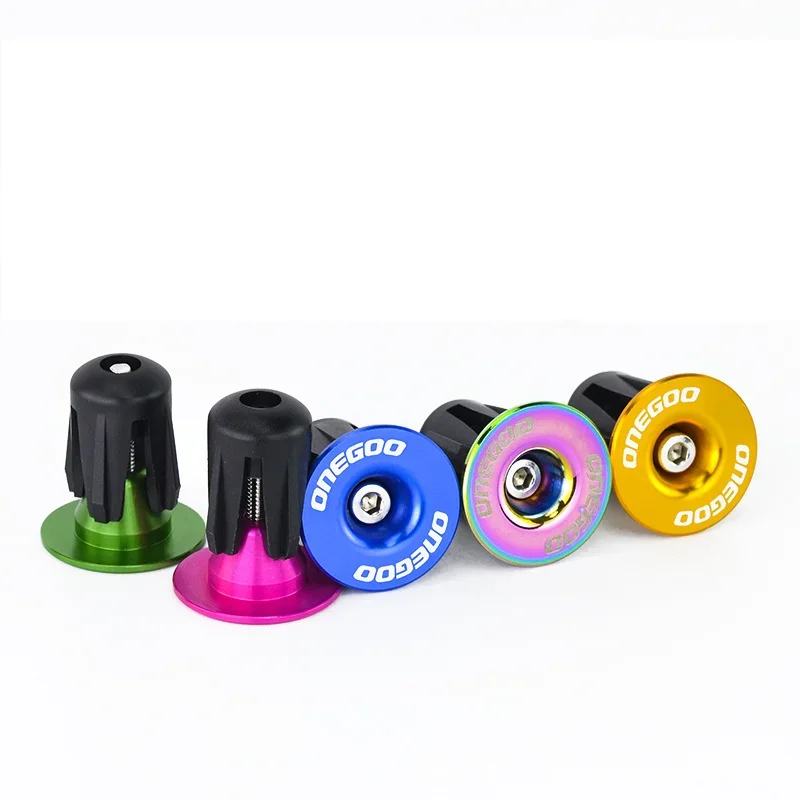 AliExpress boteyle 2pcs Bike Handlebar End Plugs Aluminum Alloy Mountain Road Bicycle Handlebar End Cap Multi-color