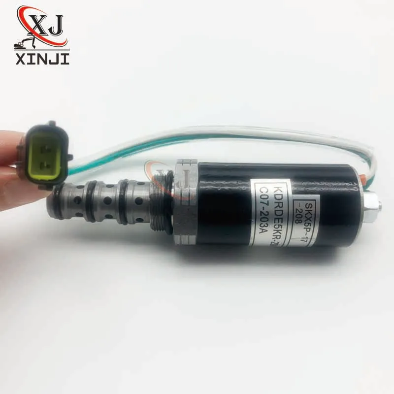 

Excavator Spare Parts SY135/335 Hydraulic Pump Solenoid Valve KDRDE5KR-20/40C07-203A SKX5P-17-208 For SANY