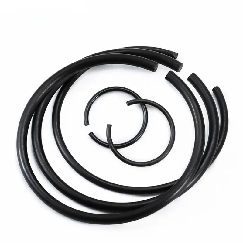 M4-M150 GB895.1 Pierścień ustalający z czarnego drutu stalowego do pierścienia zatrzaskowego z otworem Pierścień zatrzaskowy z okrągłym drutem Pierścień zatrzaskowy z okrągłym drutem do wału — zdjęcie 2