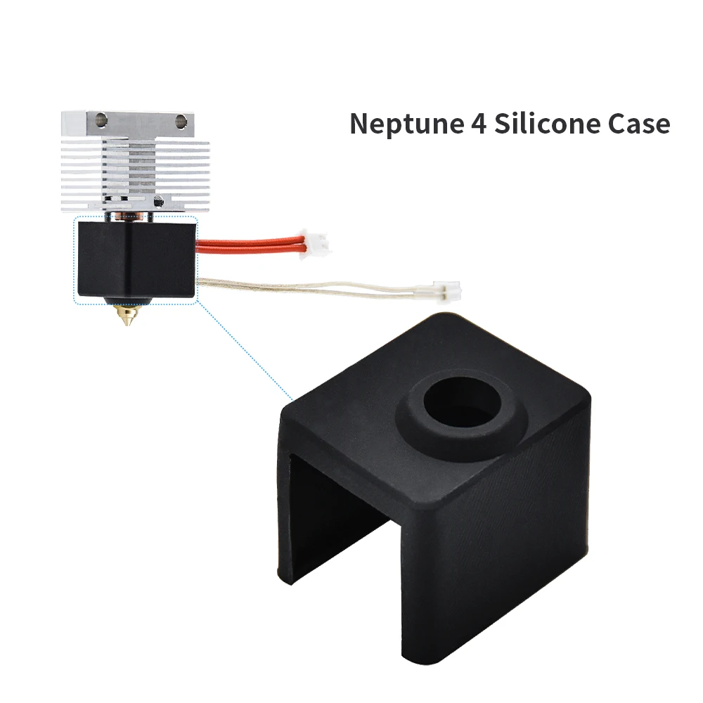 

Silicone Sock Fits Elegoo Neptune 4, Neptune 4Pro J-head Hotend Extruder Heated Block Protect Cover for NP4,N4P Pro 3D Printer