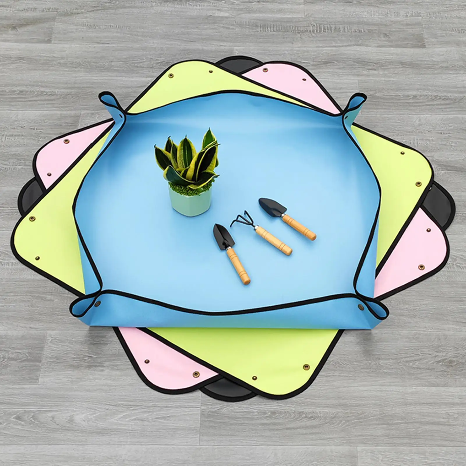 

Водонепроницаемый складной коврик для пересадки растений, садовый коврик для горшков для пересадки цветочного горшка, смешивание почвы, обрезка растений, садовый инструмент