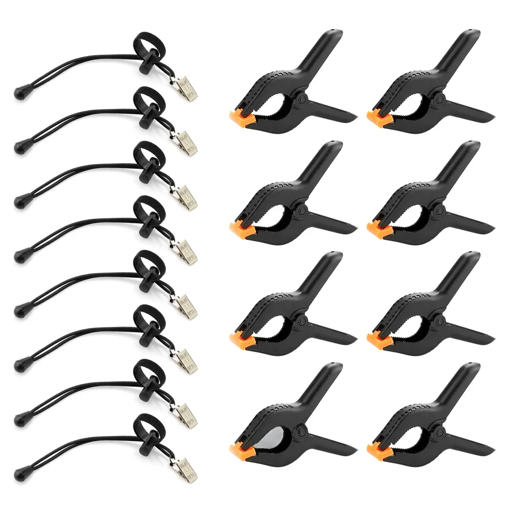 Clips d'arrière-plan pour photographie, pince de fond fixe, robuste pour fixation d'écran vert en mousseline, accessoire de Studio Photo