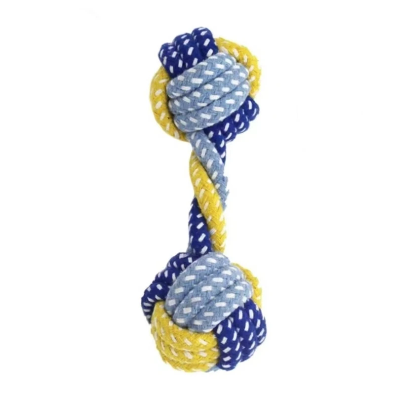 Dog toy molar knot toy cotton rope weaving dog bite rope supplies bite rope ball pet