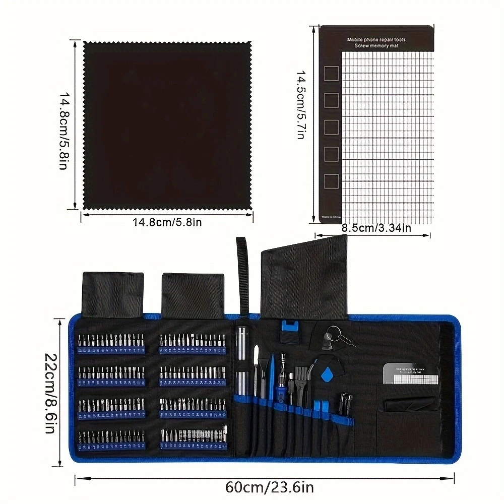 

142 in 1 Precision Screwdriver Set,Contain Manual & Electric Screwdriver,Multifunctional Repair Tool,Magnetic Bits,For PC/Watch