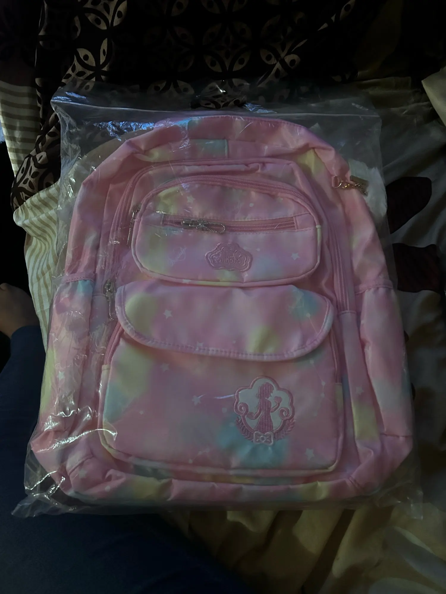 Children's Shoulder Bag Girl Backpack School Bag Purple Travel Teen Schoolbag Primary Kawaii Cute Waterproof Kid Girl Backpack photo review
