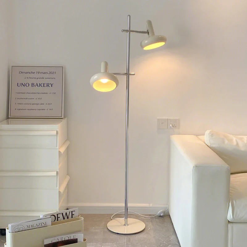Nordic simple cream style living room floor lamp Bauhaus middle ancient personality warm bedroom home decorative lights