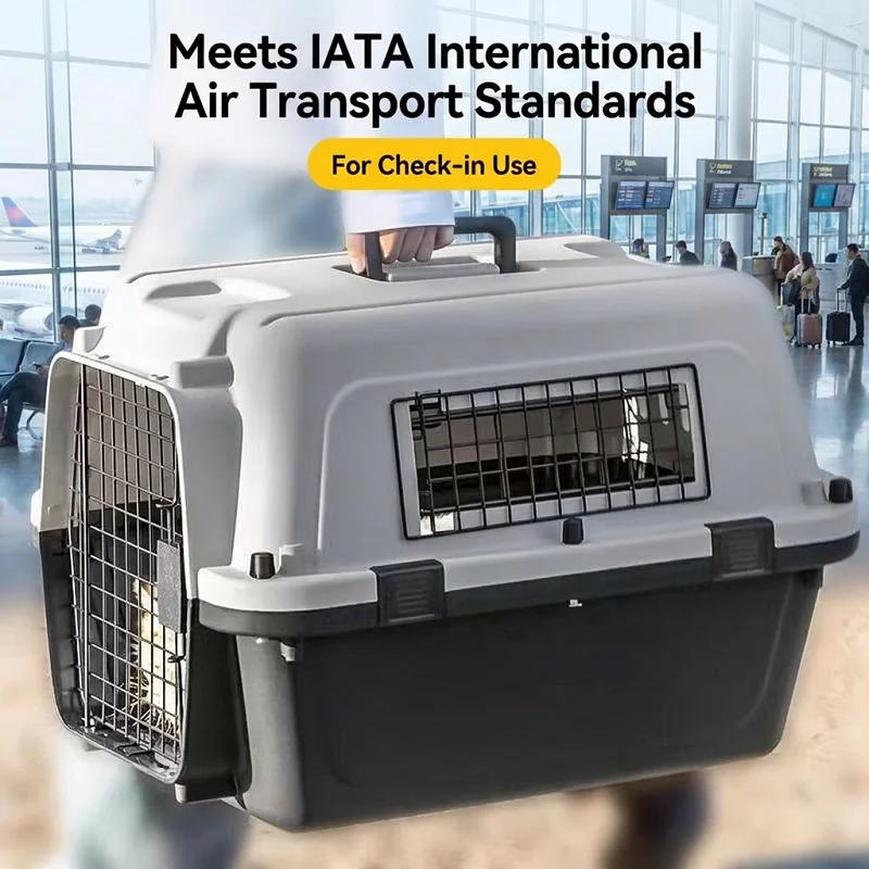 IATA-Approved Pet Travel Carrier – Airline Cat & Dog Transport Cage 3